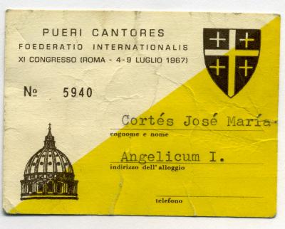 LA  ESCOLANIA  EN  ROMA  (Julio de 1967)