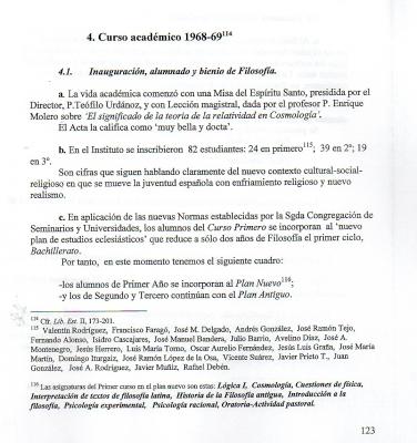 INSTITUTO Y COMUNIDAD EN LAS CALDAS (Apuntes históricos)Páginas 123 y 124