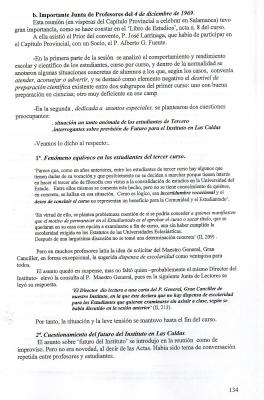 INSTITUTO Y COMUNIDAD EN LAS CALDAS (Apuntes históricos)Páginas 134 y 135